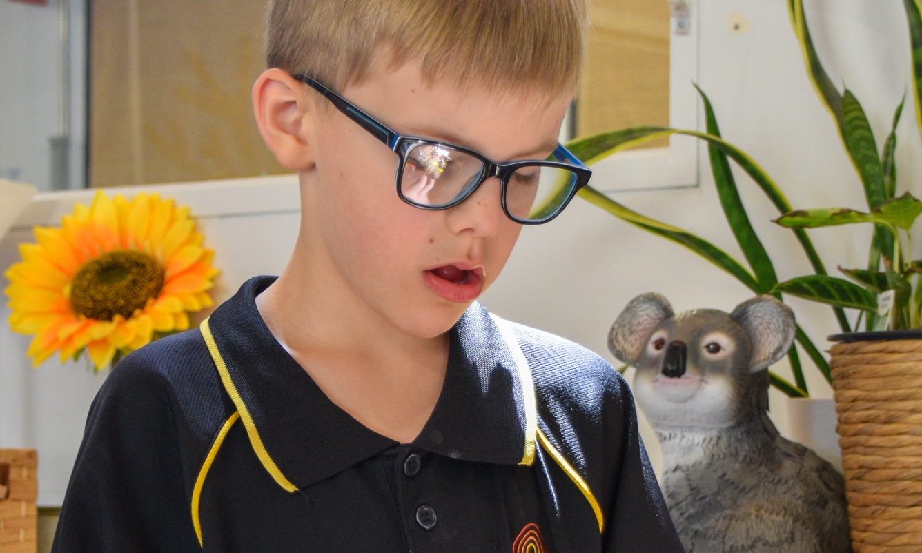 A Hackham West Primary School student